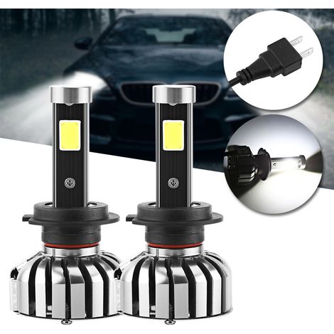 N7 Ultraheller 8000 lm LED-Scheinwerfer für Autos, H7 COB, automatische Frontscheinwerfer, Nebelscheinwerfer und Tagfahrlicht - AquaForge
