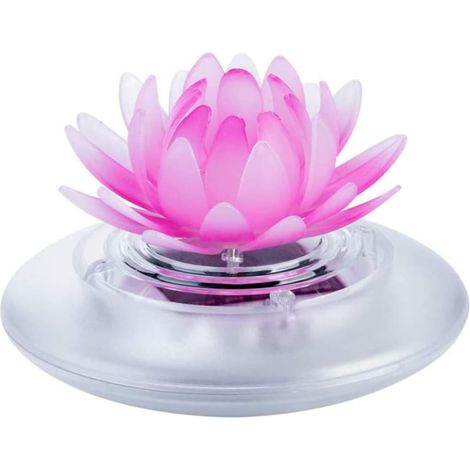 Luz flotante para piscina Estanque de piscina a prueba de agua Lámpara flotante Luces solares de loto para piscina Estanque Decoración de jardín Estilo 1, Luces de piscina de jardín para jardín (1/5)