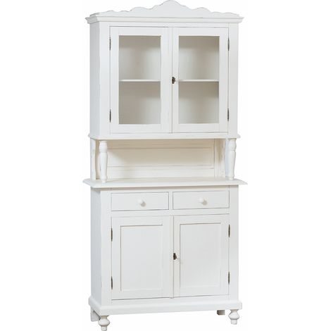 Présentoir en bois massif de tilleul finition noyer L107xPR43xH238 cm