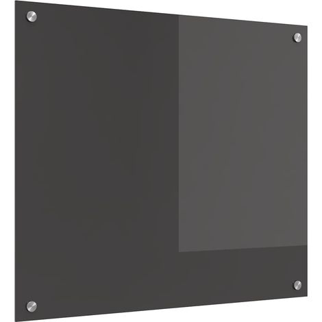 Protection de cuisine Gris foncé 70 x 60 x 0,6 cm verre trempé CFW57128 (1/5)
