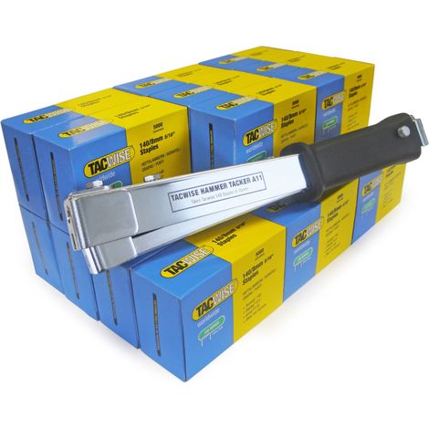 Tacwise 1185 Fissatrice a Martello A11 con 75.000 Punti 140/10mm, Utilizza Punti di Tipo 140 da 6mm a 10mm (1/4)