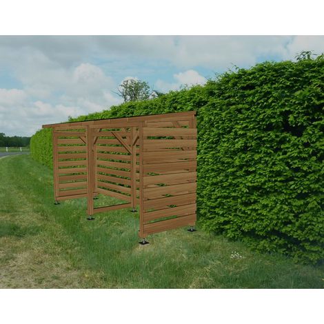 Abri Fumeurs 4m - Non-couvert - Cl3 Marron (1/4)