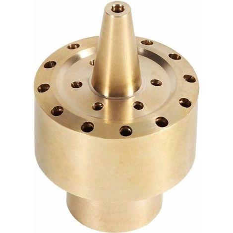 Buse de fontaine en laiton, tête de pulvérisation pour colonne de fontaine d'eau, accessoire de jardin pour bassin de jardin, paysage aquatique extérieur, raccord 1/4" (1/3)