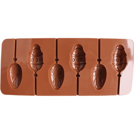 Moule à sucettes en silicone, moule antiadhésif, moule à gâteau au chocolat