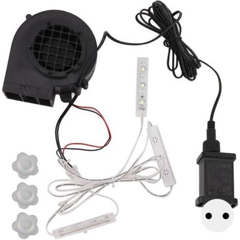 Pompe gonflable de noël, avec 3 ensembles d'ampoules LED blanches, pour décorations de vacances en plein air, prise ue 220-240V (1/5)