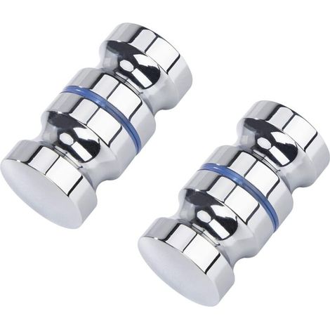Set di 2 maniglie per porta doccia - 30 mm. Adatte per bagno, cucina e ufficio.
