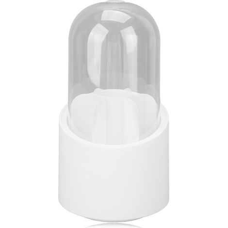 Porte-pinceaux de maquillage rotatif 360°, grande capacité, rangement anti-poussière pour cosmétiques (1/5)
