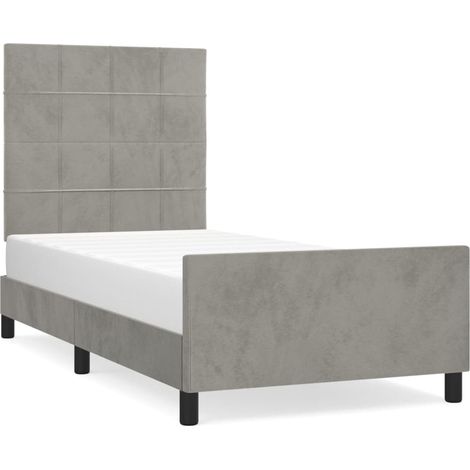 Maison Exclusive - Bettgestell ohne Matratze Hellgrau 80x200 cm S