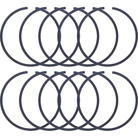 Kit de 10 segments de piston pour tronçonneuse Husqvarna 61 365 261 262 365XP 162 165 1,5 mm x 48 mm (1/5)