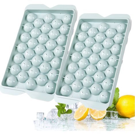 Moule À Glaces Sphériques - Avec Couvercle - Pour Congélateur - 3 Pièces - 33 Boules Par Moule (1/5)