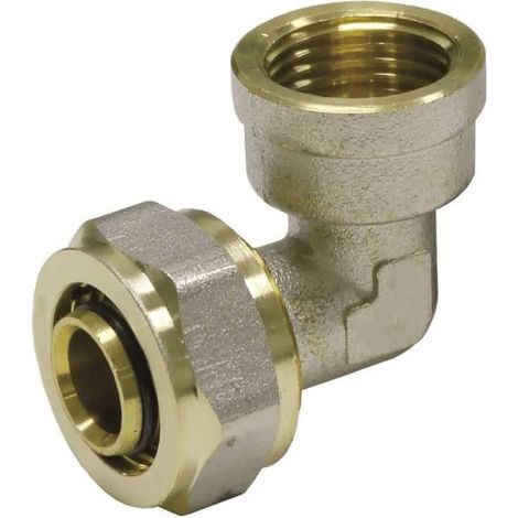 Coude à Visser Laiton 26mm x 3/4, Raccord Plomberie Chauffage & Eau (1/3)
