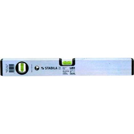 Stabila 59140-10-8 70E Livella a Bolla 2 Bolle Precisione 0.5 mm-mt 1000 mm colore Argento