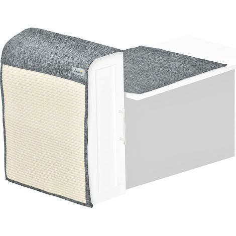 Pawhut – Lot de 2 griffoirs en sisal pour chat – Dimensions 130L x 45l cm – Accrochage sur canapé, sol ou mur – Protection des meubles (1/7)