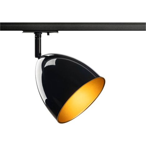 Lampe sur rail monophasée Para Cone noir - 1008052