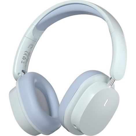 Kabellose Bluetooth-Kopfhörer mit Mikrofon, HiFi-Stereo-Sound, faltbar, ENC-Geräuschunterdrückung, Gaming-Modus mit niedriger Latenz, Speicherkartenleser, kompatibel mit Handys, Computern usw. (Blau) (1/5)