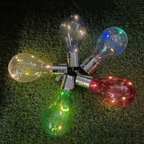 Lot de 5 Lampes Solaires LED Suspendues Rotatives – Éclairage Extérieur pour Jardin Patio Camping (1/3)