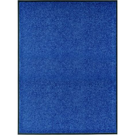Paillasson lavable Bleu 90x120 cm (1/5)
