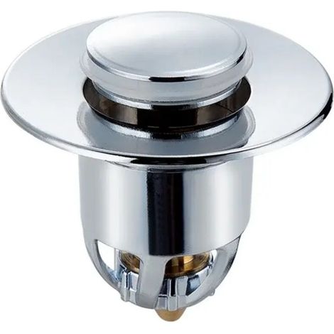 Filtre de drainage à poussoir en acier inoxydable, bouchon universel pour lavabo, salle de bain, baignoire, nouveau