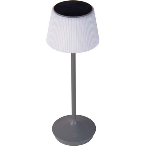 Lampe de table lampe d'extérieur lampe de table LED lampe à pile variateur tactile gris H 38 cm