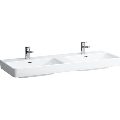 LAUFEN PRO S lavabo double, 1 trou pour robinet, avec trop-plein, (1/5)
