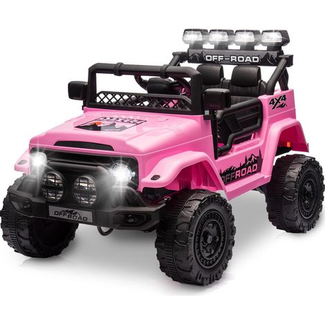HAUSPROFI Voiture Électrique Enfant 12V avec Télécommande 2,4G, Voiture Enfant Électrique Véhicule Électrique Enfant 3 Vitesses 3-6 km/h Phares LED Musique Klaxon 2 Modes de Conduite pour Enfants 3-8 (1/5)