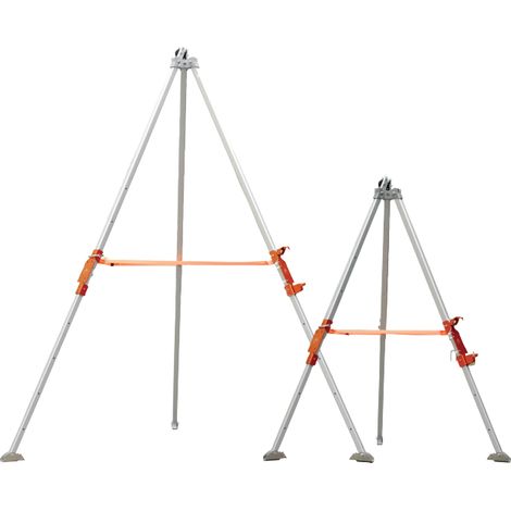 Trépied télescopique aluminium 3 m espace confiné 3 utilisateurs 20 kN – TRA32 Delta Plus (1/2)