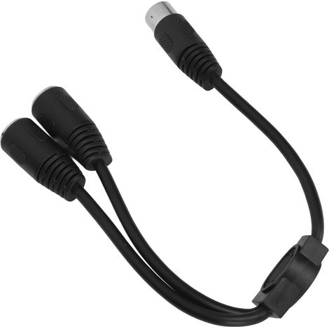 Câble séparateur audio DIN 8 broches mâle vers 2 femelles, double blindage, 30 cm, pour connexion stéréo (1/5)