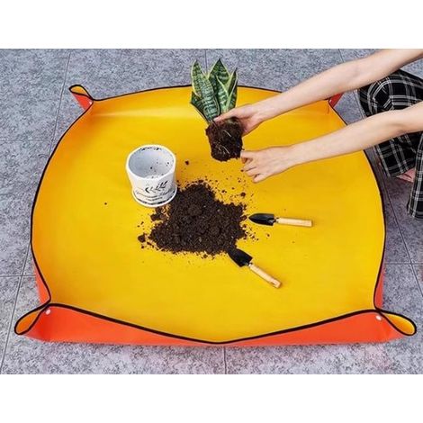 Tapis de plantation de taille moyenne, imperméable, pliable et de haute qualité, idéal pour les plantes d'intérieur, les plantes grasses et le jardin. (1/5)