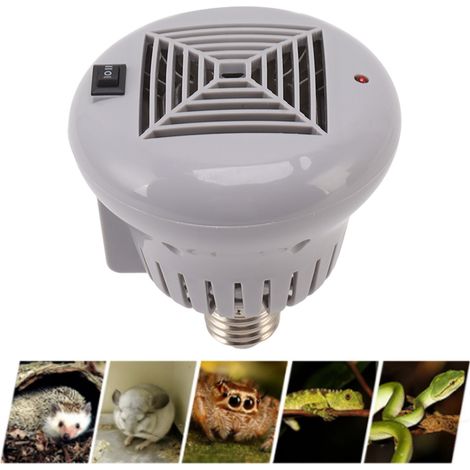 Lampe pour reptiles E27 pour climatiseur, réglable à 3 vitesses, 50-100W, ampoule de couvage et de conservation de la chaleur, convient à une utilisation en hiver et en été, 220V. (1/5)