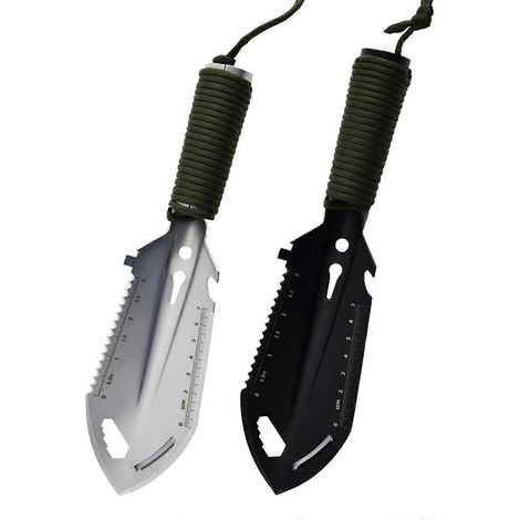 Pelle multifonctionnelle pour munitions, pelle de jardin, argent noir (1/5)