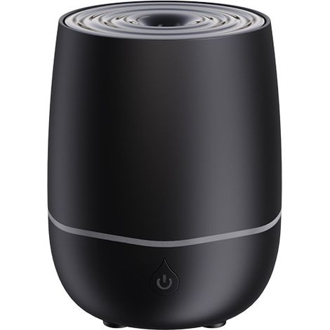Diffuseur de Parfum Voiture Intelligent, Mini Humidificateur d'Ambiance LED Multicolore à Allumage Automatique, Noir (Version Filaire)