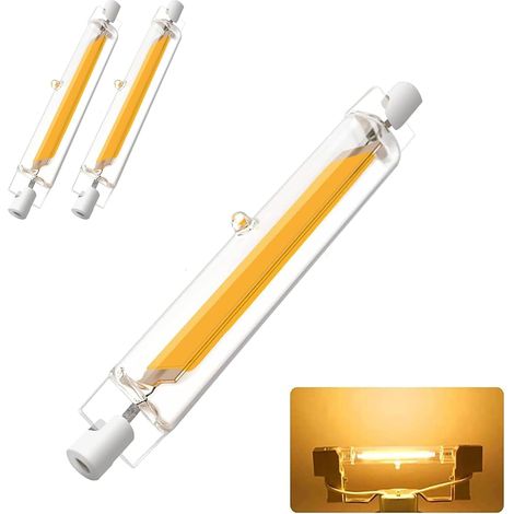 R7S LED-Lampen 118 mm 20 W dimmbar, R7S LED COB-Lampen doppelseitig, Warmweiß 3000 K, 2000 lm, entspricht 200 W R7S-Halogenlampe, 360°-Beleuchtung, 2er-Pack (1/5)