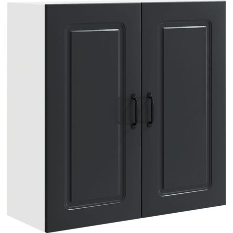 Maison Exclusive - Panel de lavaplatos Kalmar Negro 80 x 31 x 80