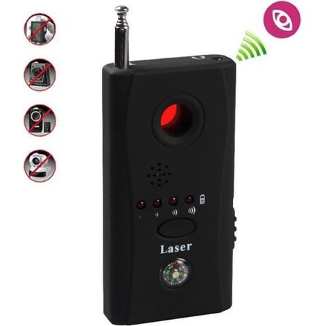 Détecteur Caméra Anti Espion Multi Détecteur micro et caméra espion CC308+ - MERKMAK - Noir - Filaire (1/4)