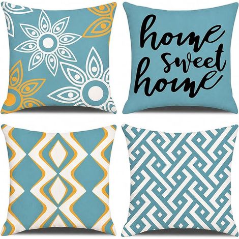 45 x 45 cm Decorative Linen Cushion Covers for Sofa and Living Room, Indoor and Outdoor, Garden, Balcony and Terrace (1/5)