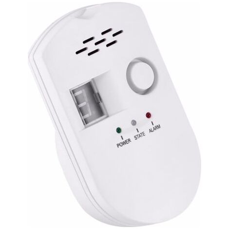 royaluxe -Détecteur de gaz, détecteur de fuite de GPL/gaz naturel/gaz de charbon, moniteur de capteur enfichable avec alarme sonore et affichage numérique LED, méthane combustible, propane (1/5)