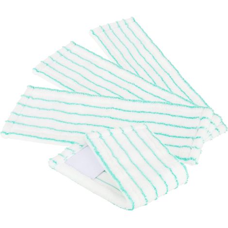 Paño de repuesto para piso CSPARKV 4X - Paño de repuesto para trapeador de microfibra - Paños para limpieza de pisos (4 piezas - Turquesa/Blanco)