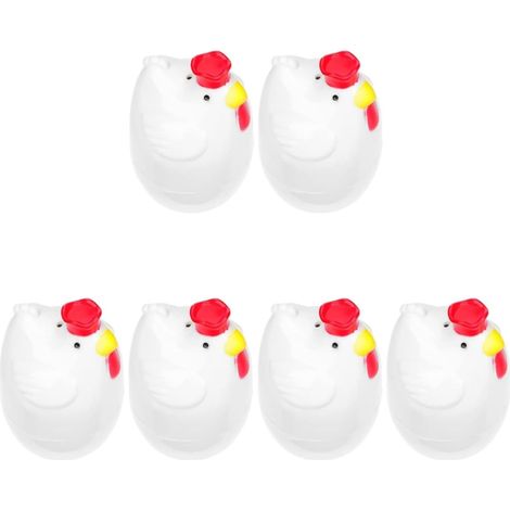 6 Pièces Vapeur D'oeufs Micro-ondes Ustensiles De Cuisine En Silicone Mini Cuiseur Vapeur Chaudière à Oeufs Four à Micro-ondes Œuf Individuel Bateau à Vapeur Miniature (1/5)