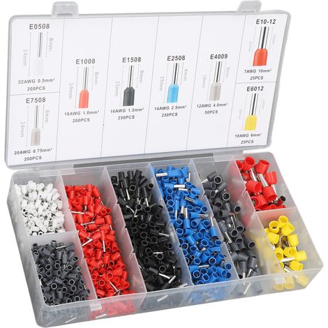 1200-teiliges Crimp-Elektroanschluss-Set, Kaltverbinder für Kfz- und Haushaltsanwendungen (1/5)