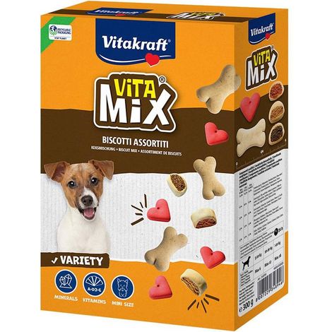 BISCOTTI PER CANE 'vita mix' 3 gusti misti - cf. 300 gr.