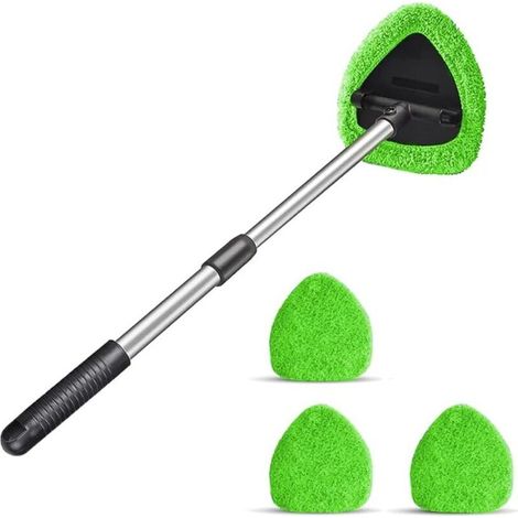 Brosse de Nettoyage Pare-Brise Voiture Kit, Brosse de Nettoyage Voitures avec 180° Rotative Poignée Télescopique, Brosse Lavage Voiture Nettoyage à Manche Long Kit, pour Véhicule Voiture (1/5)
