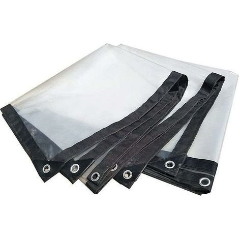 Bâche Imperméable Avec Œillets, Bâche De Protection, Transparente (1/4)