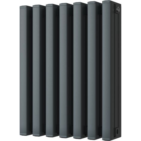 Temple - Anthracite Square Tube Column Radiator H600mm x W458mm (1/3)