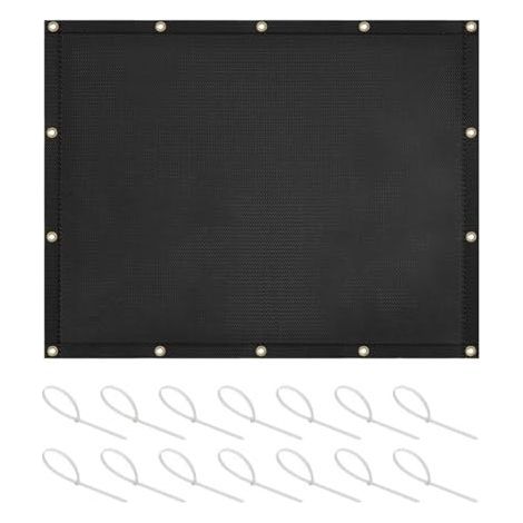 Wärmeschutzmatte für die Wand hinter dem Grill, feuerfeste und wasserdichte Wärmeschutzschild für Balkon, Sichtschutzzaun, Hitzeschild für Grillen (91,5 x 122 cm) (1/5)