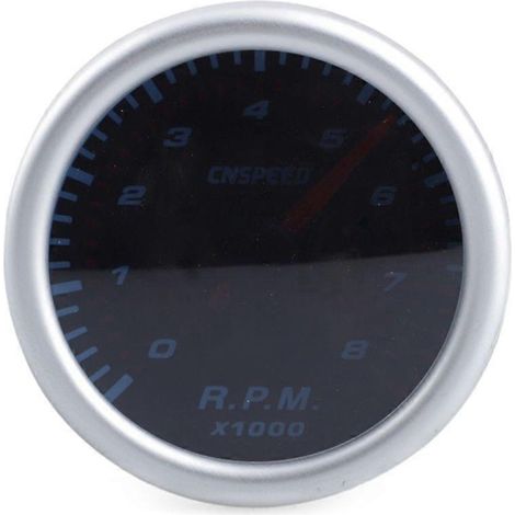 Wasserdichter 12V-Betriebsstundenzähler, 52mm Drehzahlmessersensor 0-8000 U/min, Betriebsstundenzähler für Boote, Motorräder und Autos.