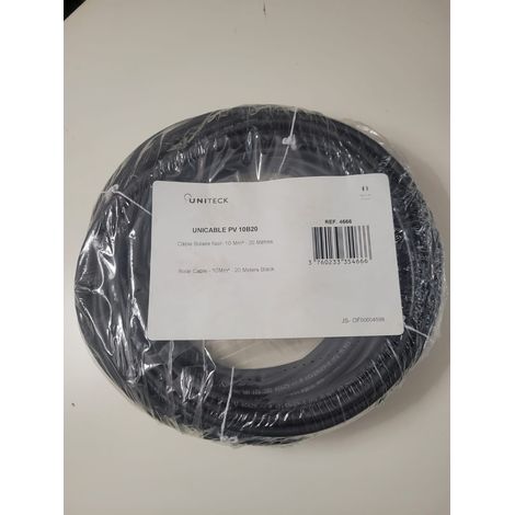 Câble solaire 10 mm2 - Longueur 20 m
