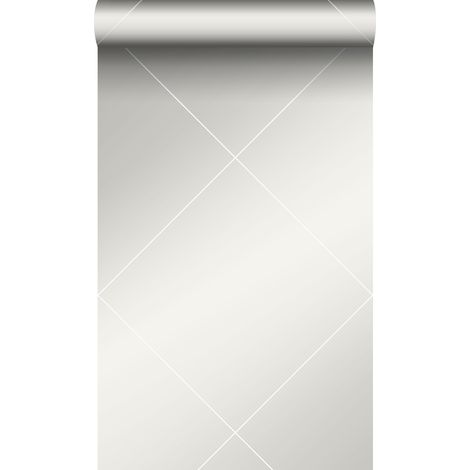papier peint lignes graphiques blanc brillant - Origin Wallcoverings (1/5)