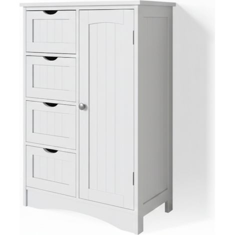 Badschrank Bianco, Weiß, 55 x 81 cm, Vicco