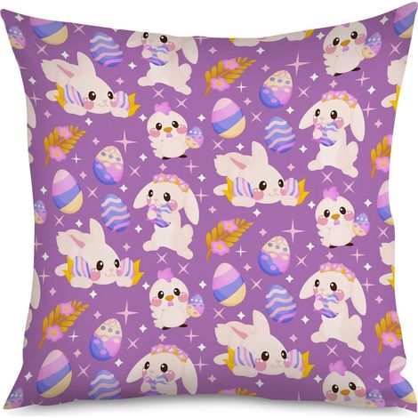 Housse de coussin œufs fleuris, romantique (1/5)