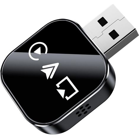 Adaptateur de voiture sans fil  Convertisseur de mise en miroir d'écran Plug and Play  Adaptateur sans fil pour la navigation, la musique, la téléphonie en streaming  Pour la circulation ur (1/5)
